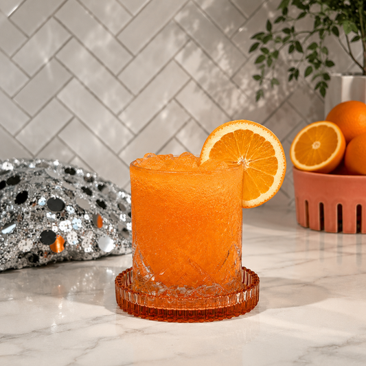 Sparkling Orange Glitter Mocktail
